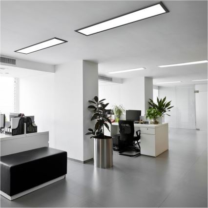 LED Surface-mounted panel BRISBANE LED/36W/230V 4000K 29,5x119 cm black