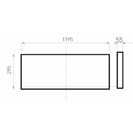 LED Surface-mounted panel ILLY LED/36W/230V