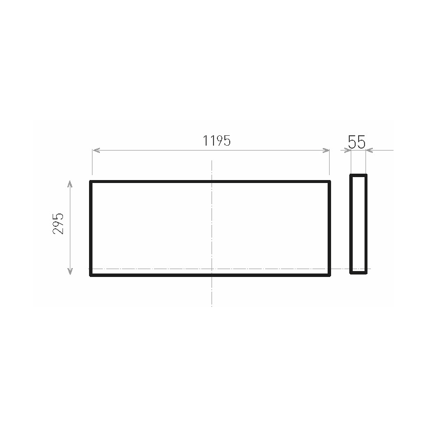 LED Surface-mounted panel ILLY LED/36W/230V