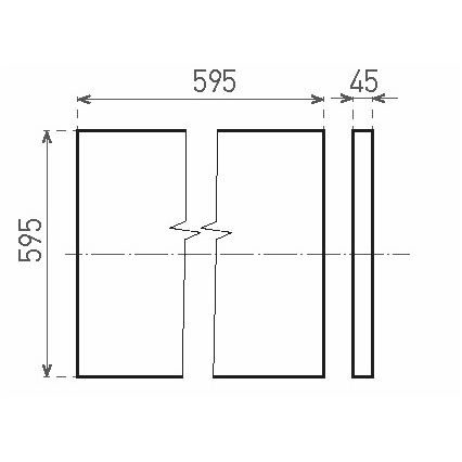 LED Surface-mounted panel ILLY LED/46W/230V