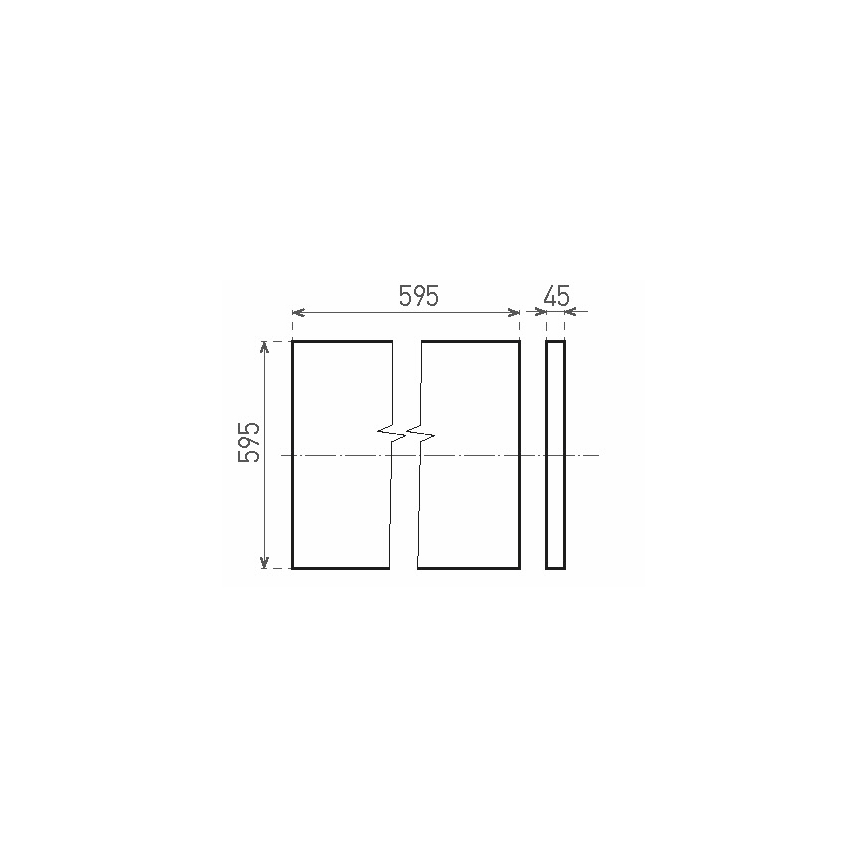 LED Surface-mounted panel ILLY LED/46W/230V