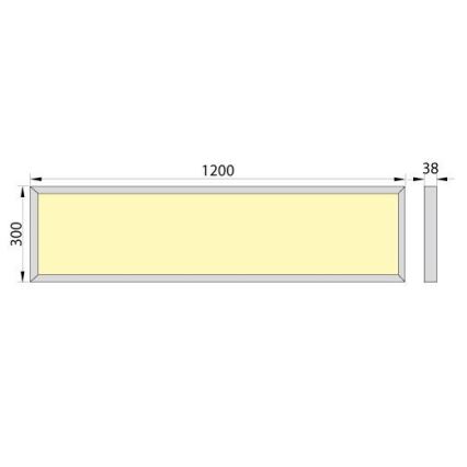 LED Surface-mounted panel OREGA LED/40W/230V 4000K IP40