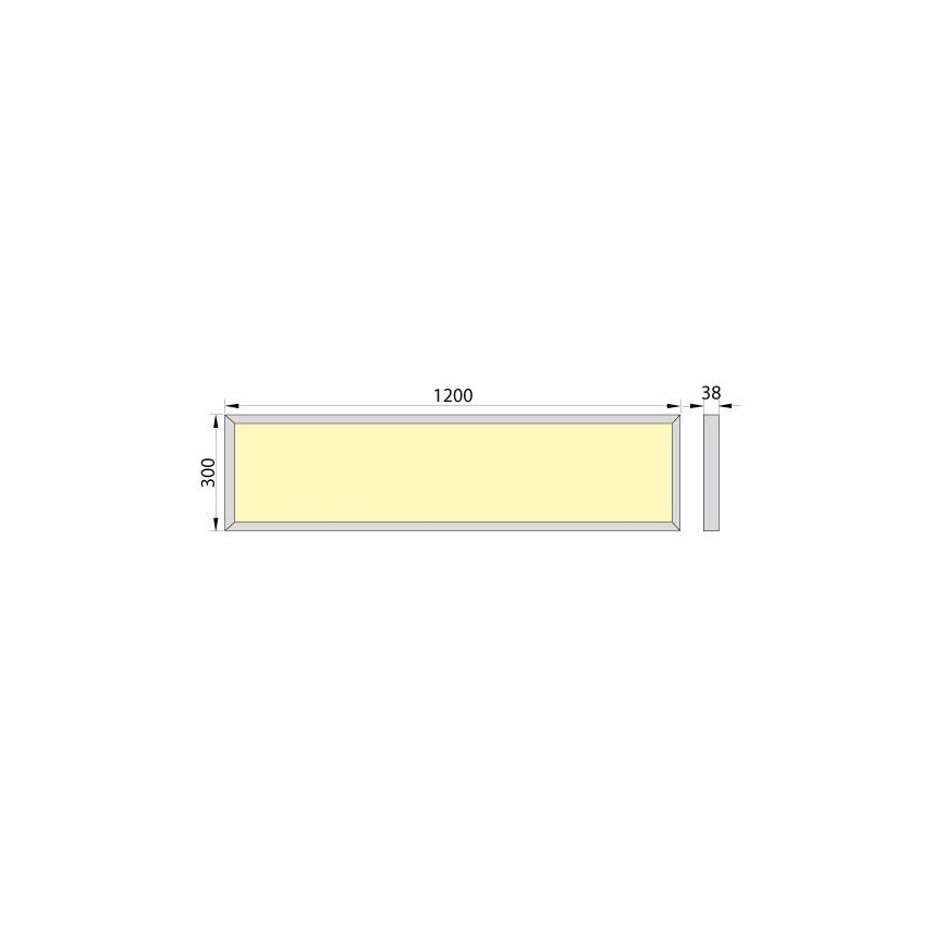 LED Surface-mounted panel OREGA N LINX 120 LED/50W/230V 4000K IP40