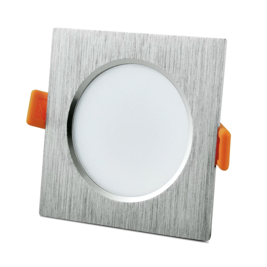 LED suspended ceiling light VENUS LED/7W/230V silver angular