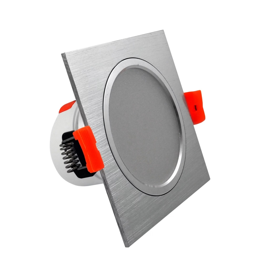 LED suspended ceiling light VENUS LED/7W/230V silver angular