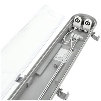 LED T8 Industrial Fluorescent Luminaire 2xG13/18W/230V 6500K IP65 127 cm