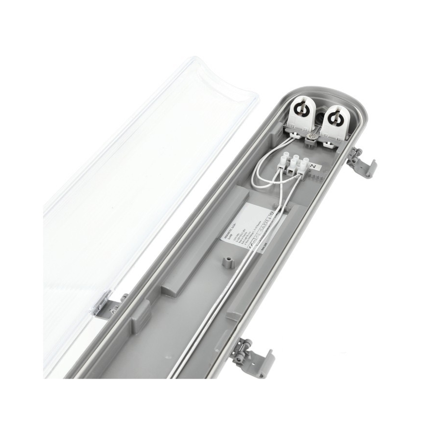 LED T8 Industrial Fluorescent Luminaire 2xG13/18W/230V 6500K IP65 127 cm