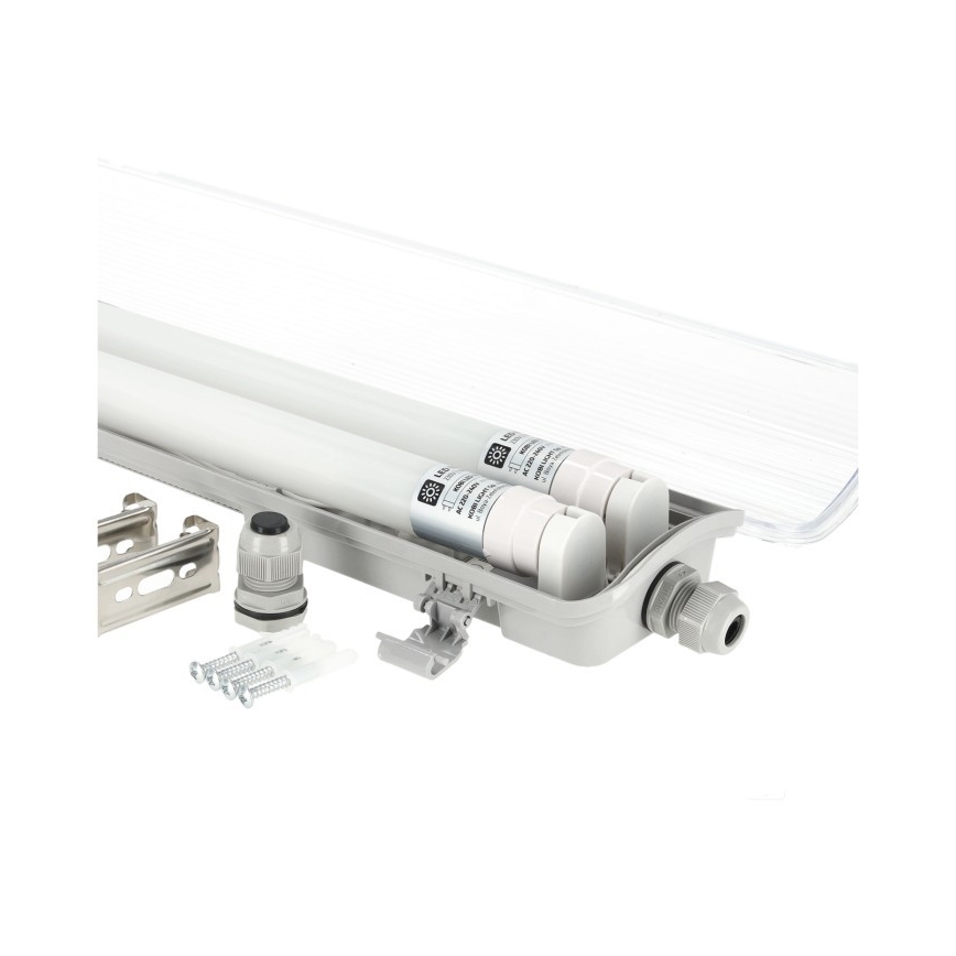 LED T8 Industrial Fluorescent Luminaire 2xG13/18W/230V 6500K IP65 127 cm