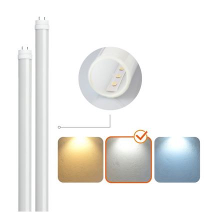 LED T8 Technical Luminaire 2xG13 / 18W / 230V / 4000K (Neutral White) / IP65 / 127 cm