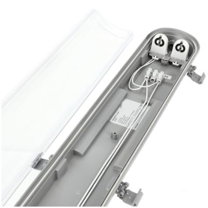 LED T8 Technical Strip Light, 2x G13, 18W, 230V, 5000K, IP65, 127 cm