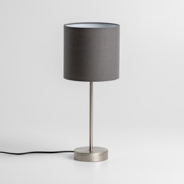 LED Table Lamp 1x E14 (5W, 230V) — Grey / Matte Chrome