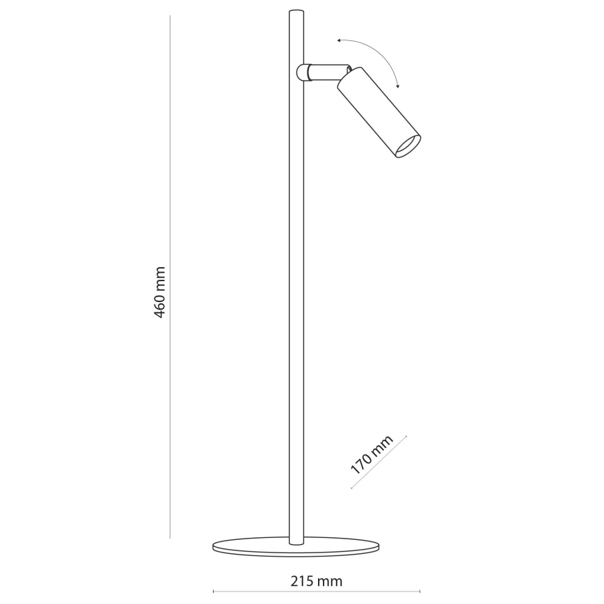LED Table lamp LAGOS 1xG9/6W/230V 4000K black/gold