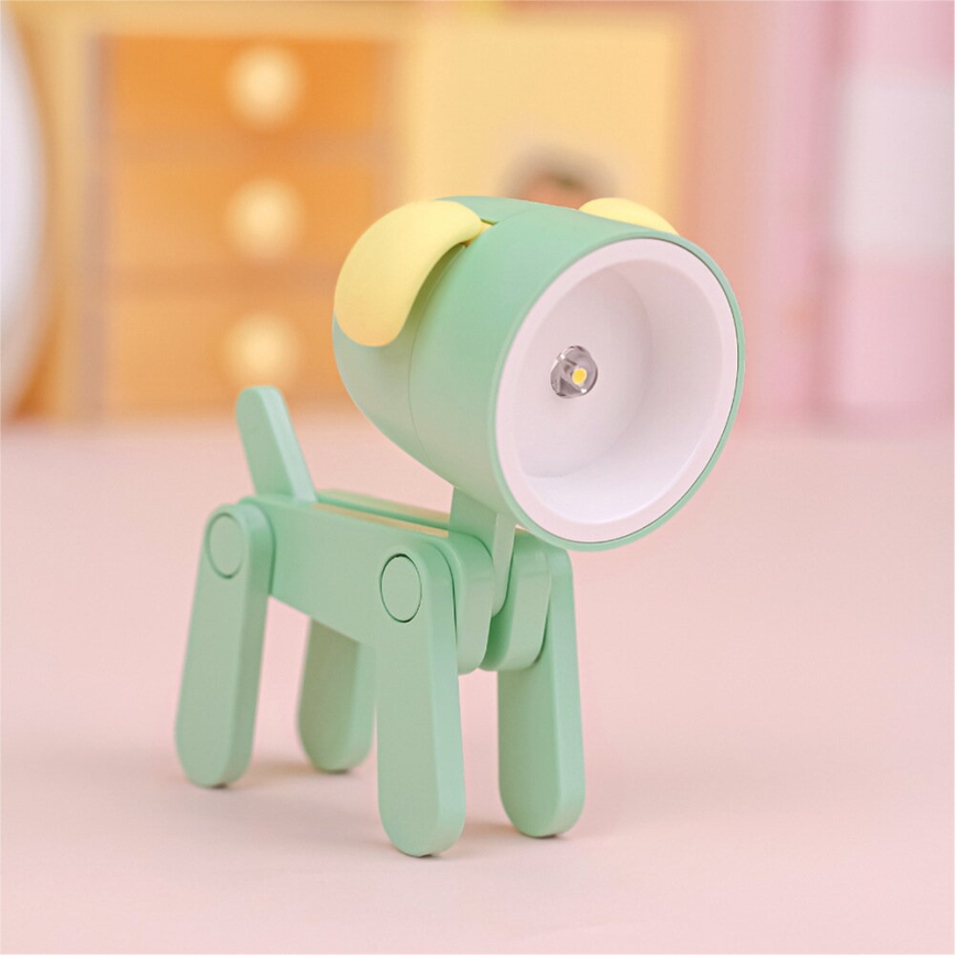 LED Table Lamp LED/0.06W/3xLR41 Dog, Green
