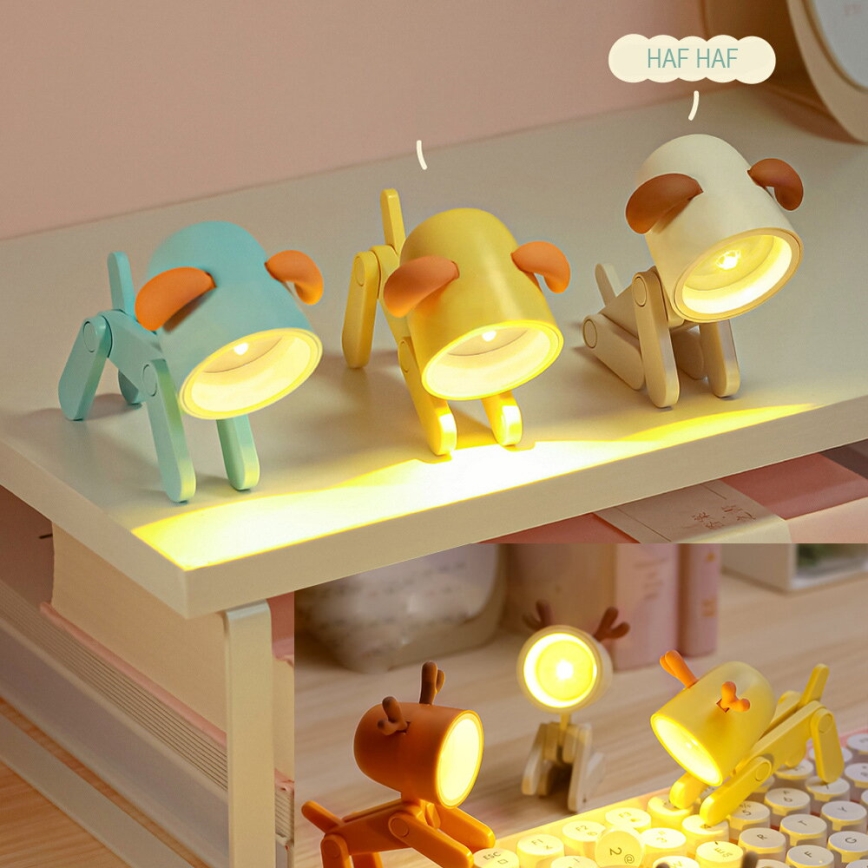 LED Table Lamp LED/0,06W/3xLR41 dog, white