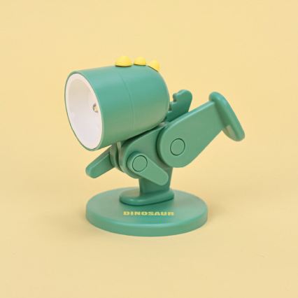 LED Table Lamp LED/0,06W/3xLR41 Green Dinosaur