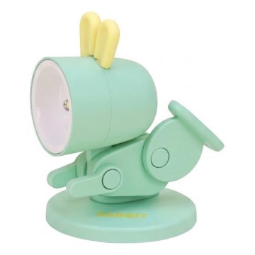 LED Table Lamp LED/0.06W/3xLR41 Rabbit, Green