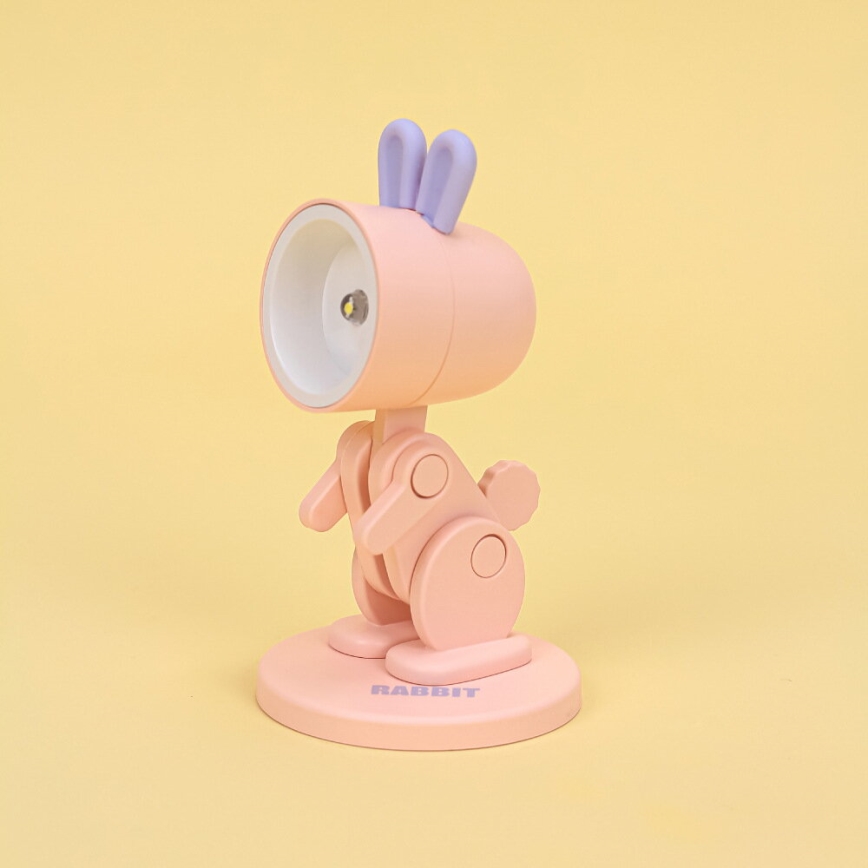 LED Table Lamp LED/0,06W/3xLR41 Rabbit Pink