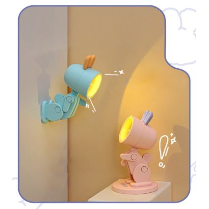 LED Table Lamp LED/0,06W/3xLR41 Rabbit Pink