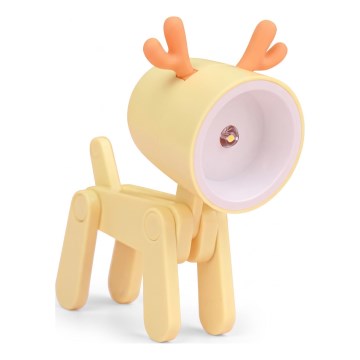 LED Table Lamp LED/0.06W/3xLR41 Reindeer Yellow