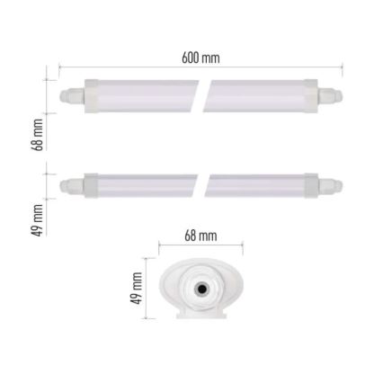 LED Technical Fixture DUSTY LED/18W/230V IP65 4000K 60 cm