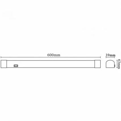 LED under-cabinet light LED/15W/230V 60 cm IP44 white