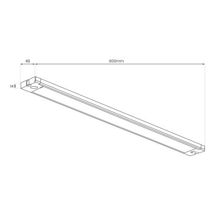 LED under-cabinet light LED/18W/230V 2700/3000/4000/5000/5700K 60 cm white