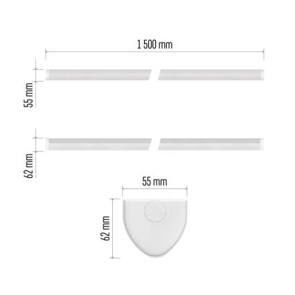 LED Under-Cabinet Light LED/60W/230V 4000K 150 cm