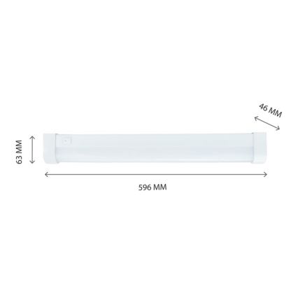 LED Under kitchen cabinet light AQUATICA LED/15W/230V 3000K IP44