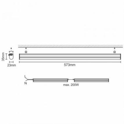 LED Under kitchen cabinet light LED/9W/230V 4000K