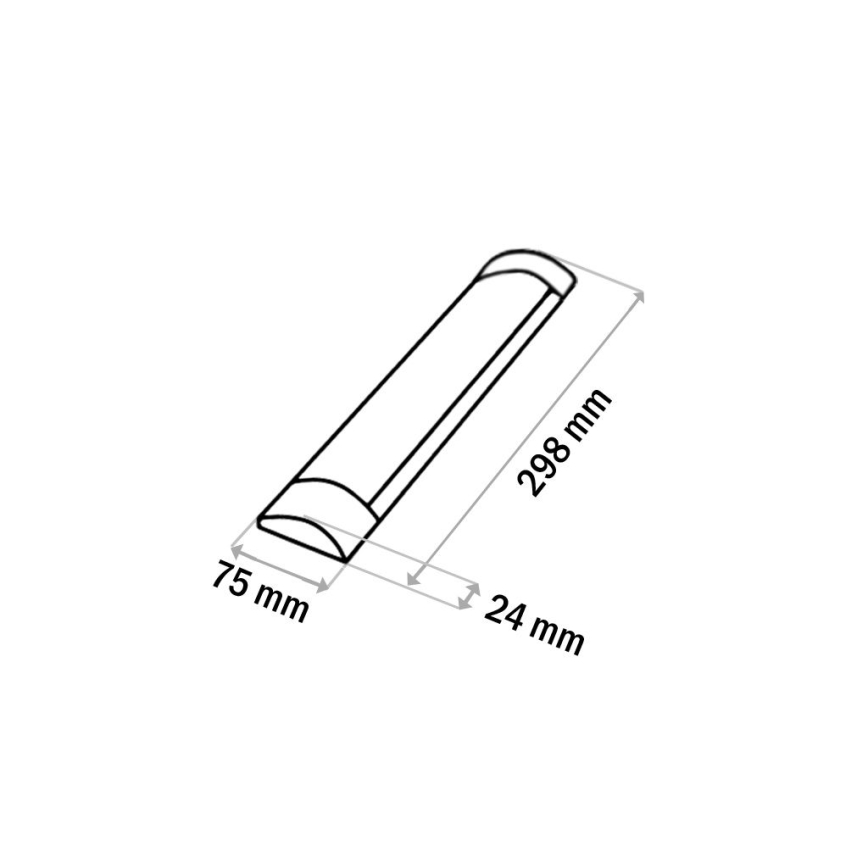 LED Under kitchen cabinet light QTEC LED/9W/230V 30 cm black