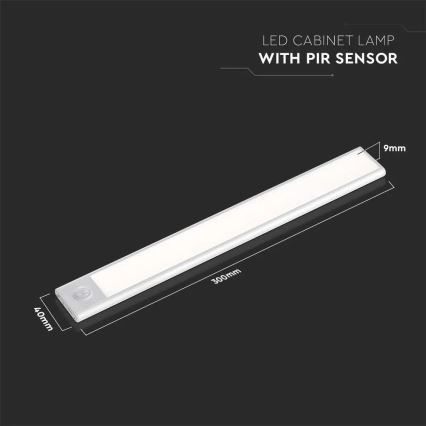 LED Under kitchen cabinet light with a sensor LED/1,5W/5V 3000K
