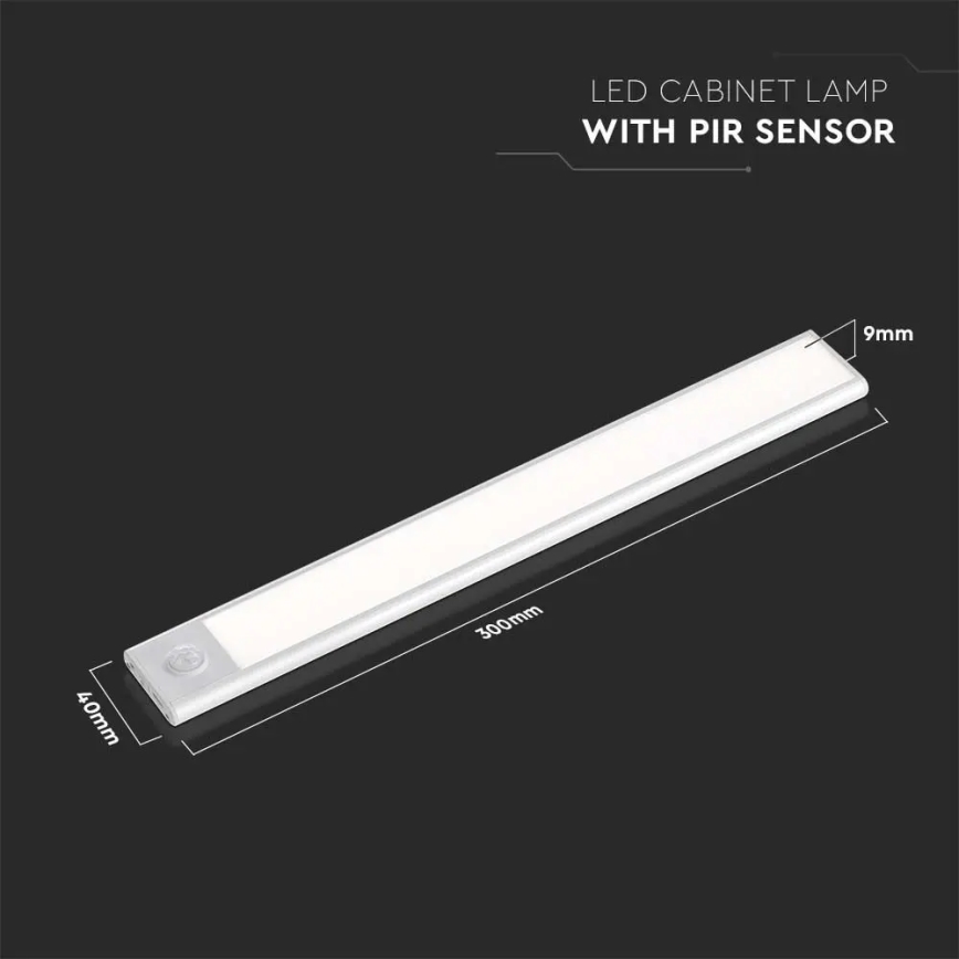 LED Under kitchen cabinet light with a sensor LED/1,5W/5V 3000K