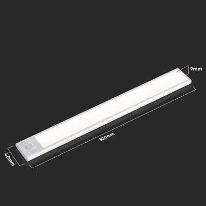 LED Under kitchen cabinet light with a sensor LED/1,5W/5V 4000K
