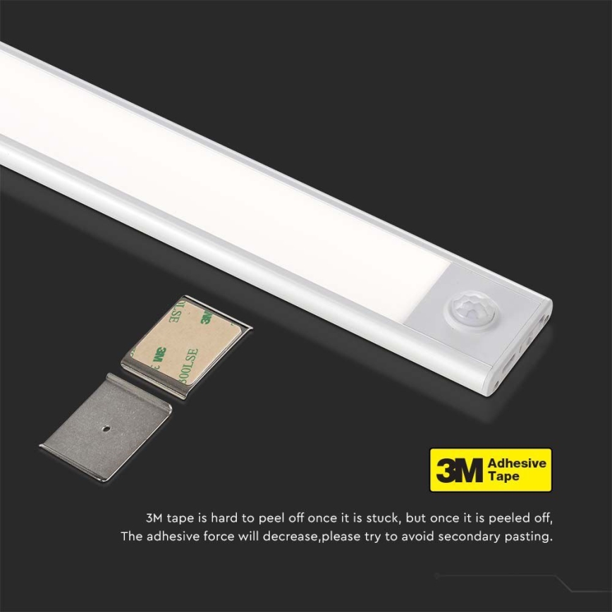LED Under kitchen cabinet light with a sensor LED/2,5W/5V 4000K