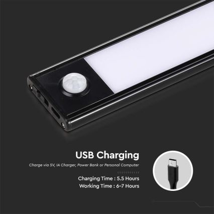 LED Under kitchen cabinet light with a sensor LED/2W/5V 3000K