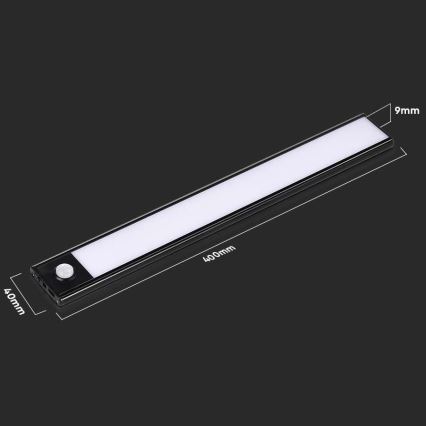 LED Under kitchen cabinet light with a sensor LED/2W/5V 3000K
