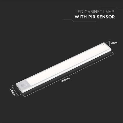 LED Under kitchen cabinet light with a sensor LED/2W/5V 3000K