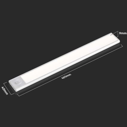 LED Under kitchen cabinet light with sensor LED/2W/5V 4000K 2200 mAh