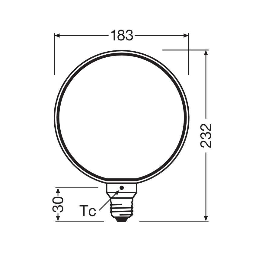 Dimmable LED bulb VINTAGE FILAMENT E27/4W/230V 1800K - Osram