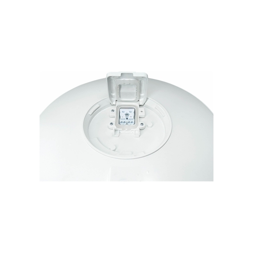 LED VISTA Outdoor Ceiling Light with Sensor, 15W/230V, Ø 26 cm, IP54, White