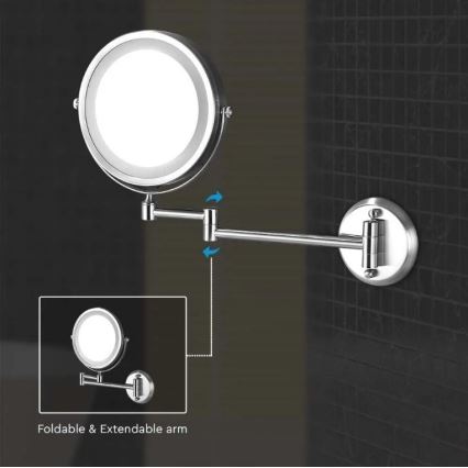 LED Wall cosmetic mirror LED/3W/6V IP44