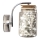 LED Wall lamp SHOCK LED/5W/230V shiny chrome/wood