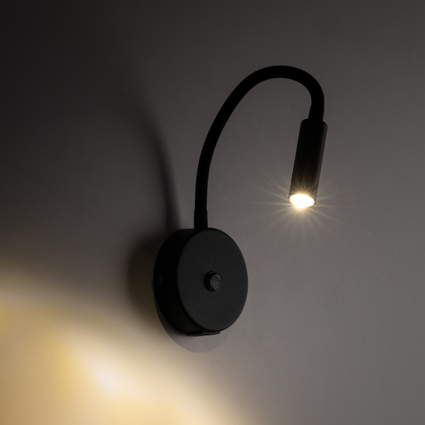 LED Wall lamp with USB port LAGOS 1xG9/3W/5V 4000K black