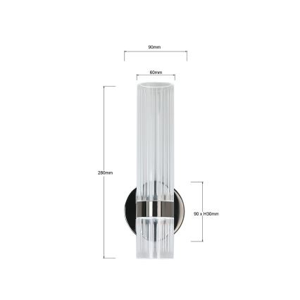 LED Wall Light AMBIENTE LED/6W/230V 3000/4000/6000K Black