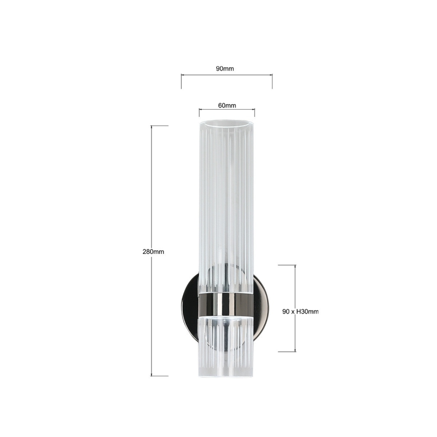 LED Wall Light AMBIENTE LED/6W/230V 3000/4000/6000K Black