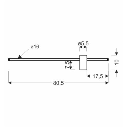 LED Wall Light ARIAN LED/13W/230V gold