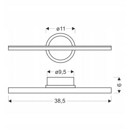 LED Wall Light BATUTA LED/10W/230V beige