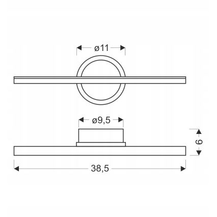 LED Wall Light BATUTA LED/10W/230V brown