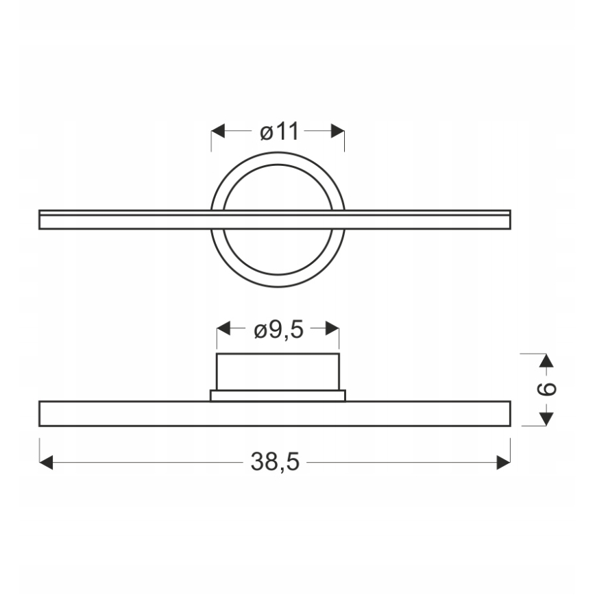 LED Wall Light BATUTA LED/10W/230V brown
