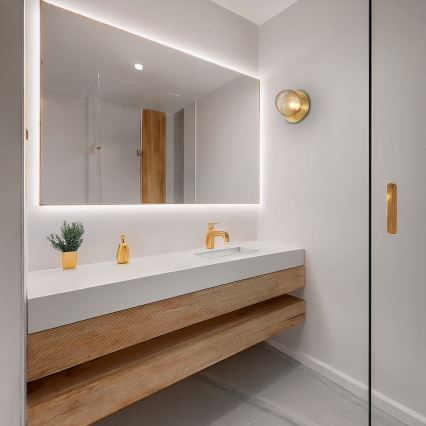 LED Wall Light BOLLA LED/3W/230V gold/smoked beige